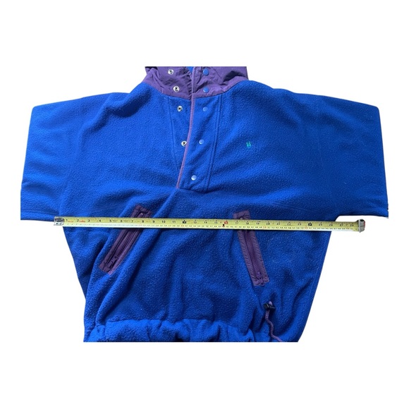 Vtg Knights Of Round Table Fleece Jacket Pullover Snap Blue/Purple 90’s 80s L - Picture 8 of 10